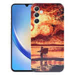 Custodia PC con stampa olio per Samsung Galaxy S22 Ultra 5G