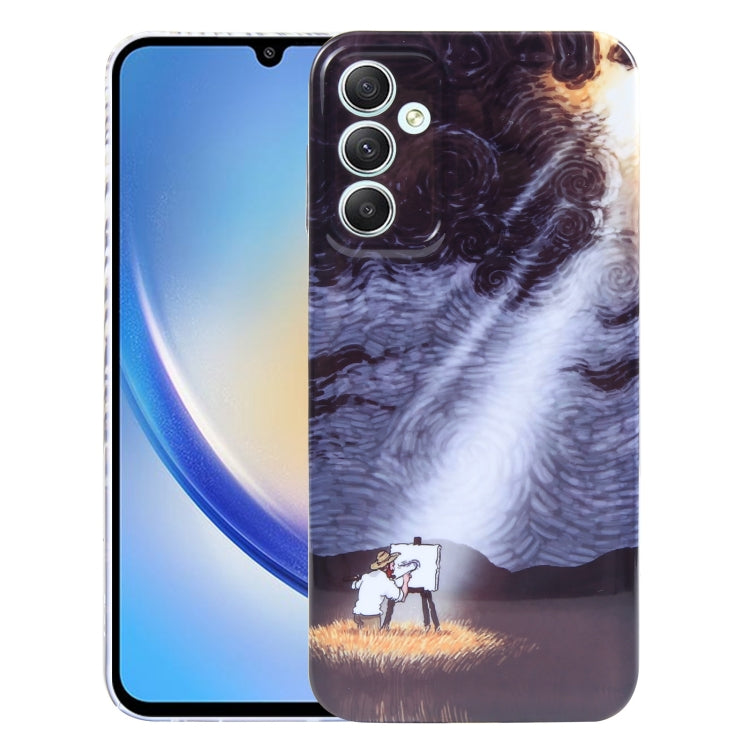 Custodia PC con stampa olio per Samsung Galaxy S22 Ultra 5G