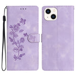 Custodia in pelle floreale per iPhone 13 e 12