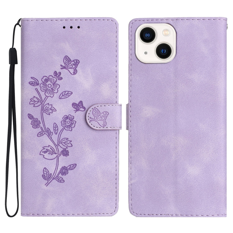 Custodia in pelle floreale per iPhone 13 e 12