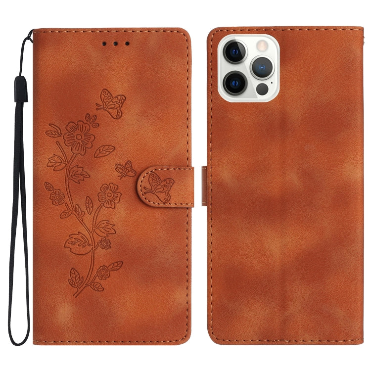 Custodia per cellulare in pelle con motivo floreale in rilievo, For iPhone 14 Pro Max, For iPhone SE 2022/2020 / 8 / 7 / 6, For iPhone 13 Pro Max, For iPhone 13 Pro