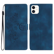 Custodia in pelle floreale per iPhone 12 e 11
