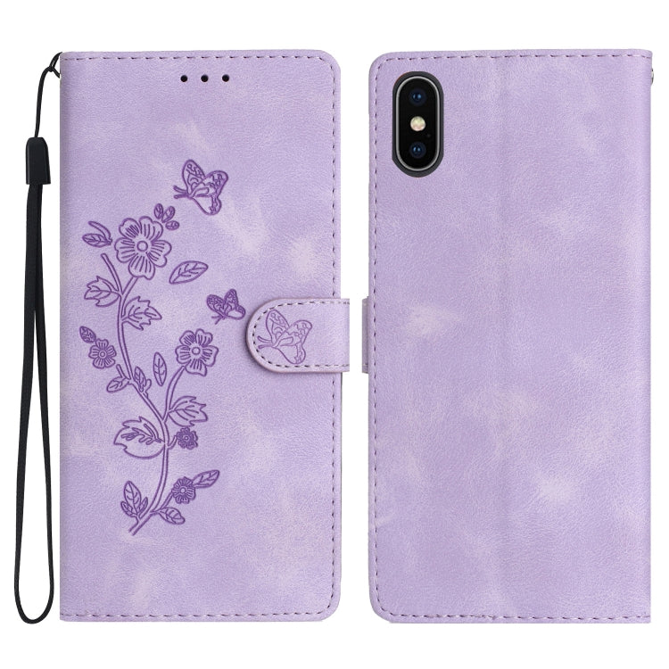 Custodia in pelle floreale per smartphone compatibili