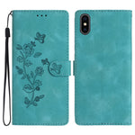 Custodia in pelle floreale per smartphone compatibili