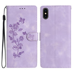 Custodia in pelle floreale per smartphone compatibili