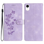 Custodia in pelle floreale per smartphone compatibili