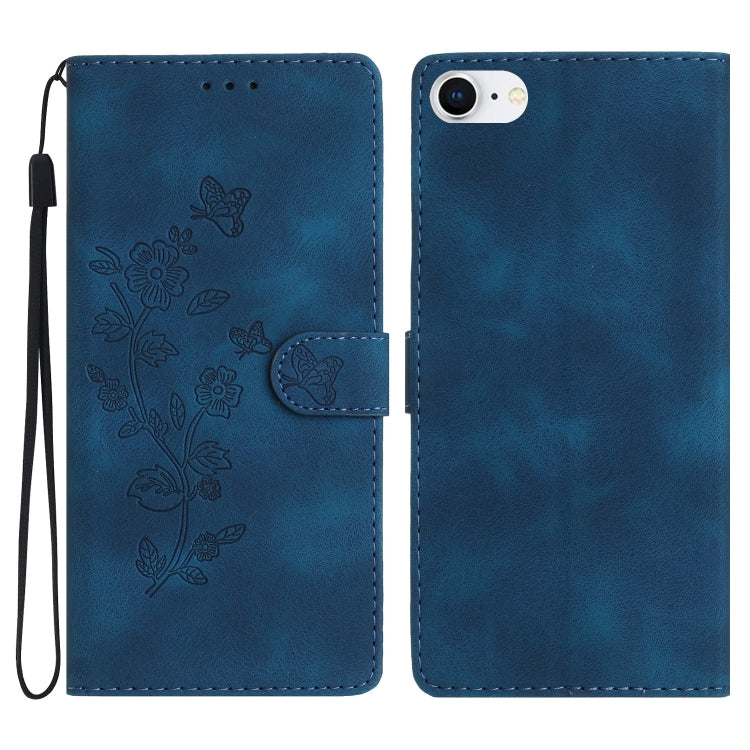 Custodia in pelle con motivo floreale per smartphone compatibili