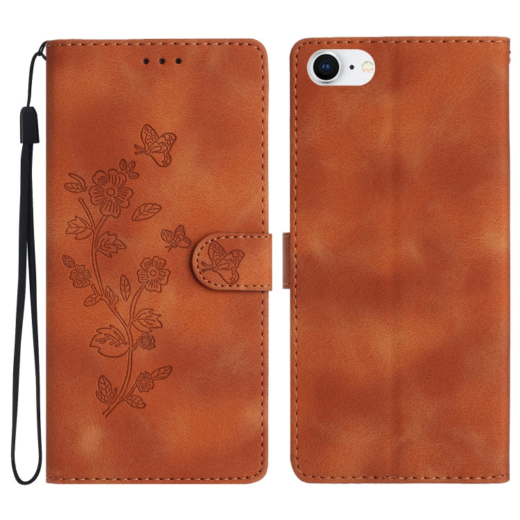 Custodia in pelle con motivo floreale per smartphone compatibili