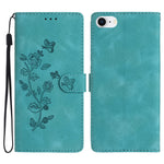 Custodia in pelle con motivo floreale per smartphone compatibili