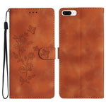 Custodia in pelle floreale per smartphone compatibili