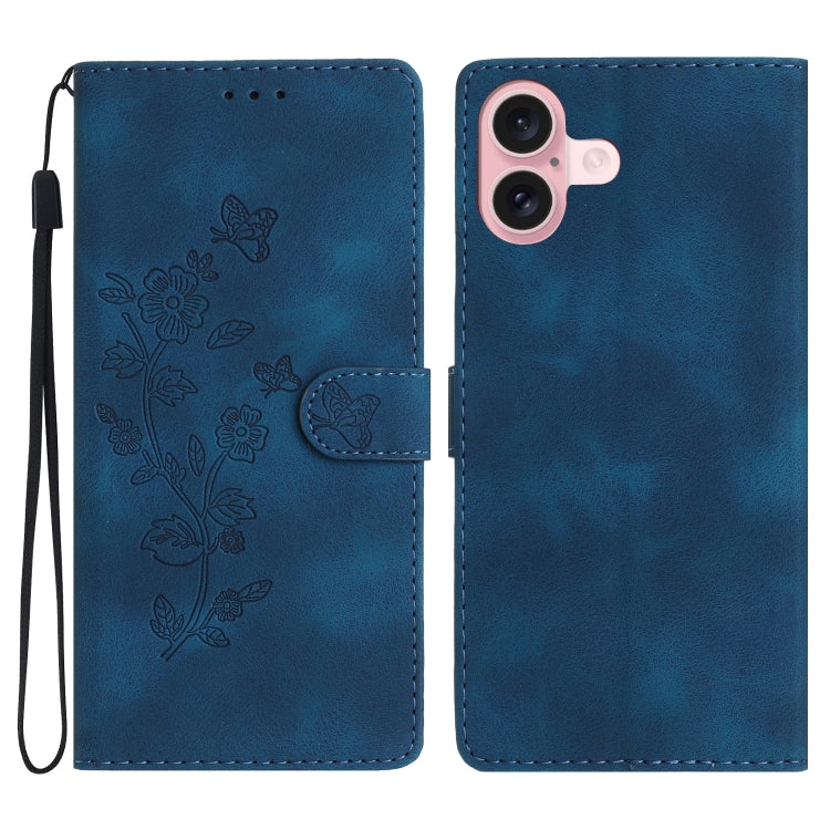 Custodia in pelle floreale per iPhone 16 e 15