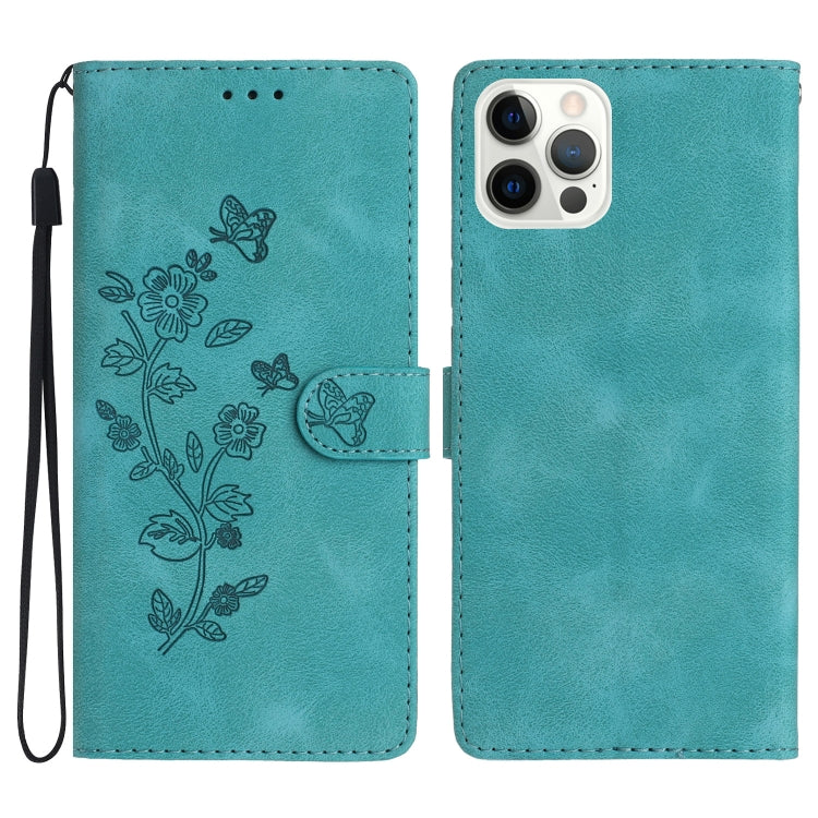 Custodia in pelle con motivo floreale per iPhone 16