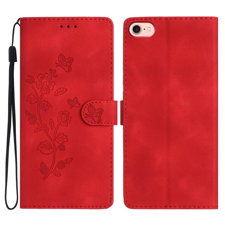 Custodia in pelle con motivo floreale per iPhone 17