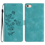 Custodia in pelle con motivo floreale per iPhone 17
