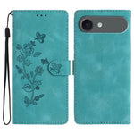 Custodia in pelle con motivo floreale per iPhone 16