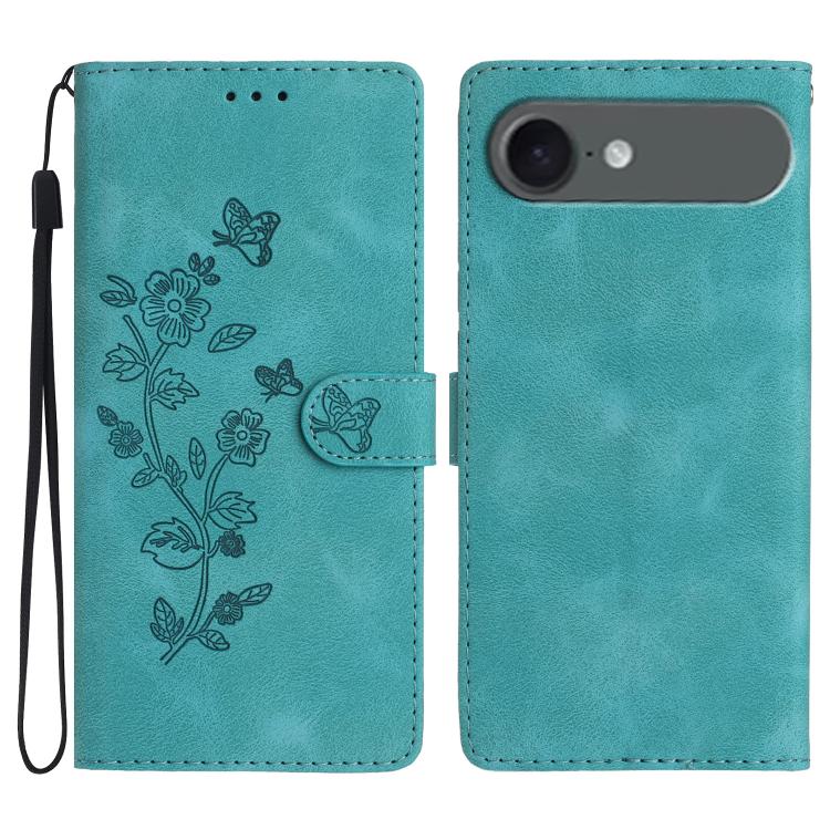 Custodia in pelle con motivo floreale per iPhone 16