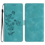Custodia in pelle con motivo floreale per iPhone 17