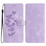 Custodia in pelle con motivo floreale per iPhone 17