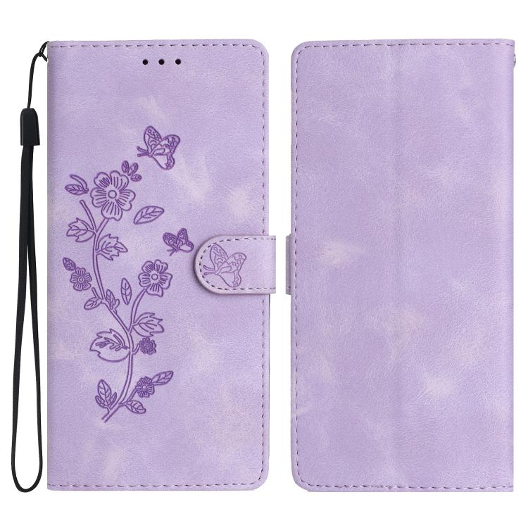 Custodia in pelle con motivo floreale per iPhone 17
