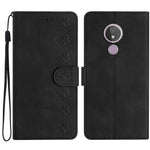Custodia per telefono in pelle goffrata con sette farfalle, For Motorola One Action, For Motorola Moto E6 Play, For Motorola Moto G7 Power