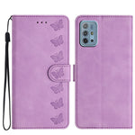 Custodia per telefono in pelle goffrata con sette farfalle, For Motorola Moto G31, For Motorola Moto G60, For Motorola Moto G10, For Motorola Moto G50