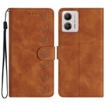 Custodia per telefono in pelle goffrata con sette farfalle, For Motorola Moto G14 4G, For Motorola Edge 40, For Motorola Moto G13, For Motorola Moto E13
