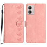 Custodia per telefono in pelle goffrata con sette farfalle, For Motorola Moto G14 4G, For Motorola Edge 40, For Motorola Moto G13, For Motorola Moto E13