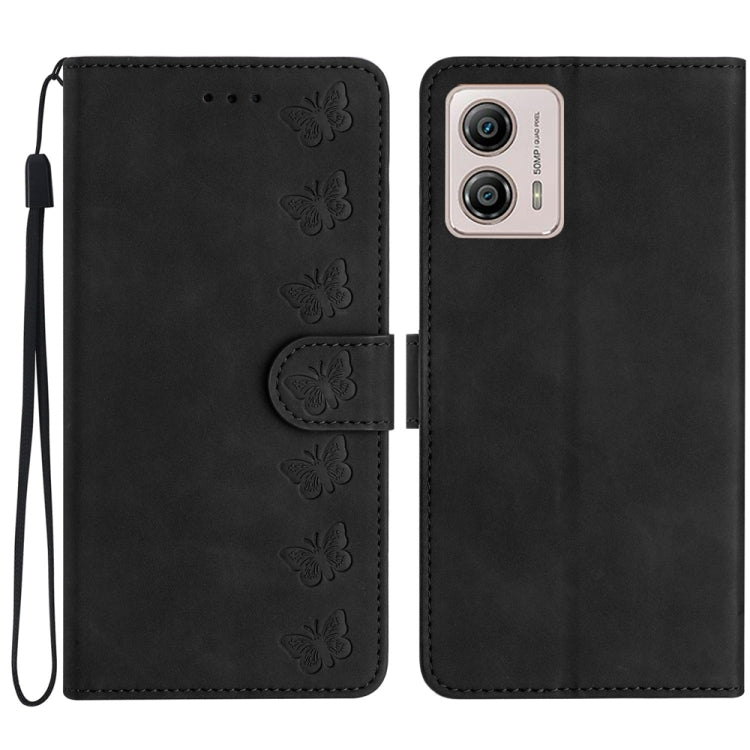 Custodia per telefono in pelle goffrata con sette farfalle, For Motorola Moto G14 4G, For Motorola Edge 40, For Motorola Moto G13, For Motorola Moto E13