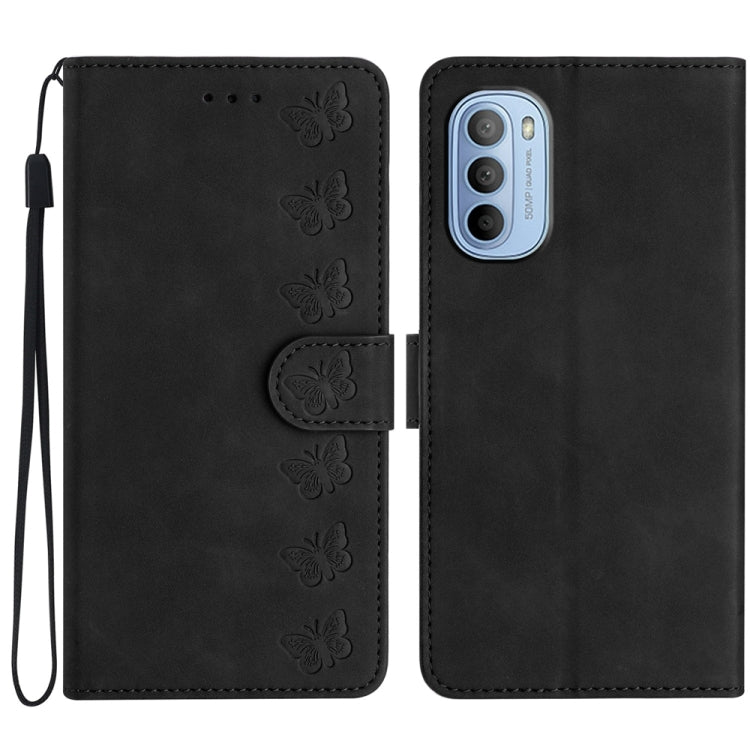 Custodia per telefono in pelle goffrata con sette farfalle, For Motorola Moto G31, For Motorola Moto G60, For Motorola Moto G10, For Motorola Moto G50