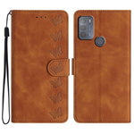 Custodia per telefono in pelle goffrata con sette farfalle, For Motorola Moto G31, For Motorola Moto G60, For Motorola Moto G10, For Motorola Moto G50