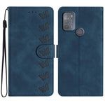 Custodia per telefono in pelle goffrata con sette farfalle, For Motorola Moto G31, For Motorola Moto G60, For Motorola Moto G10, For Motorola Moto G50