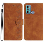 Custodia per telefono in pelle goffrata con sette farfalle, For Motorola Moto G31, For Motorola Moto G60, For Motorola Moto G10, For Motorola Moto G50
