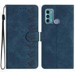 Custodia per telefono in pelle goffrata con sette farfalle, For Motorola Moto G31, For Motorola Moto G60, For Motorola Moto G10, For Motorola Moto G50