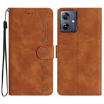 Custodia per telefono in pelle goffrata con sette farfalle, For Motorola Moto G14 4G, For Motorola Edge 40, For Motorola Moto G13, For Motorola Moto E13
