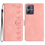 Custodia per telefono in pelle goffrata con sette farfalle, For Motorola Moto G14 4G, For Motorola Edge 40, For Motorola Moto G13, For Motorola Moto E13