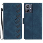 Custodia per telefono in pelle goffrata con sette farfalle, For Motorola Edge 50 Pro, For Motorola Edge 50 Fusion, For Motorola Moto G84 5G, For Motorola Moto G54 5G