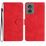 Custodia per telefono in pelle goffrata con sette farfalle, For Motorola Edge 50 Pro, For Motorola Edge 50 Fusion, For Motorola Moto G84 5G, For Motorola Moto G54 5G