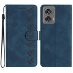 Custodia per telefono in pelle goffrata con sette farfalle, For Motorola Edge 50 Pro, For Motorola Edge 50 Fusion, For Motorola Moto G84 5G, For Motorola Moto G54 5G