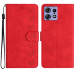 Custodia per telefono in pelle goffrata con sette farfalle, For Motorola Edge 50 Pro, For Motorola Edge 50 Fusion, For Motorola Moto G84 5G, For Motorola Moto G54 5G