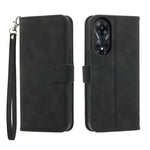 Dierfeng Dream Line TPU + Custodia per telefono in pelle PU, For OPPO A78 5G Global/A58x Global/A1x 5G, For OPPO A79 5G