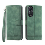 Dierfeng Dream Line TPU + Custodia per telefono in pelle PU, For OPPO A78 5G Global/A58x Global/A1x 5G, For OPPO A79 5G
