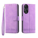 Dierfeng Dream Line TPU + Custodia per telefono in pelle PU, For OPPO A78 5G Global/A58x Global/A1x 5G, For OPPO A79 5G