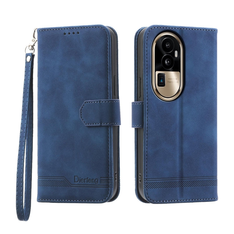 Dierfeng Dream Line TPU + Custodia per telefono in pelle PU, For OPPO A38 4G, For OPPO A58 4G, For OPPO Reno10 Global/Reno10 Pro Global, For OPPO Reno10 Pro+ 5G