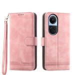 Dierfeng Dream Line TPU + Custodia per telefono in pelle PU, For OPPO A38 4G, For OPPO A58 4G, For OPPO Reno10 Global/Reno10 Pro Global, For OPPO Reno10 Pro+ 5G