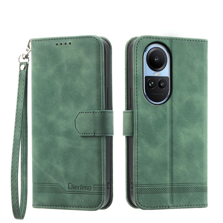 Dierfeng Dream Line TPU + Custodia per telefono in pelle PU, For OPPO A38 4G, For OPPO A58 4G, For OPPO Reno10 Global/Reno10 Pro Global, For OPPO Reno10 Pro+ 5G