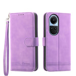 Dierfeng Dream Line TPU + Custodia per telefono in pelle PU, For OPPO A38 4G, For OPPO A58 4G, For OPPO Reno10 Global/Reno10 Pro Global, For OPPO Reno10 Pro+ 5G