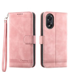 Dierfeng Dream Line TPU + Custodia per telefono in pelle PU, For OPPO A38 4G, For OPPO A58 4G, For OPPO Reno10 Global/Reno10 Pro Global, For OPPO Reno10 Pro+ 5G
