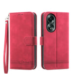 Dierfeng Dream Line TPU + Custodia per telefono in pelle PU, For OPPO A38 4G, For OPPO A58 4G, For OPPO Reno10 Global/Reno10 Pro Global, For OPPO Reno10 Pro+ 5G
