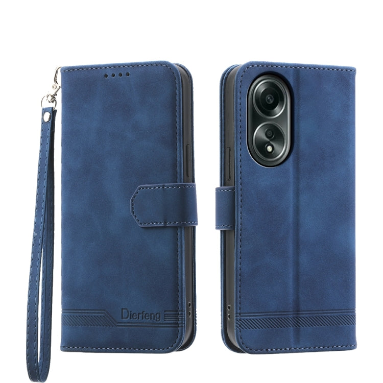 Dierfeng Dream Line TPU + Custodia per telefono in pelle PU, For OPPO A38 4G, For OPPO A58 4G, For OPPO Reno10 Global/Reno10 Pro Global, For OPPO Reno10 Pro+ 5G