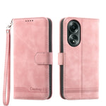 Dierfeng Dream Line TPU + Custodia per telefono in pelle PU, For OPPO A38 4G, For OPPO A58 4G, For OPPO Reno10 Global/Reno10 Pro Global, For OPPO Reno10 Pro+ 5G